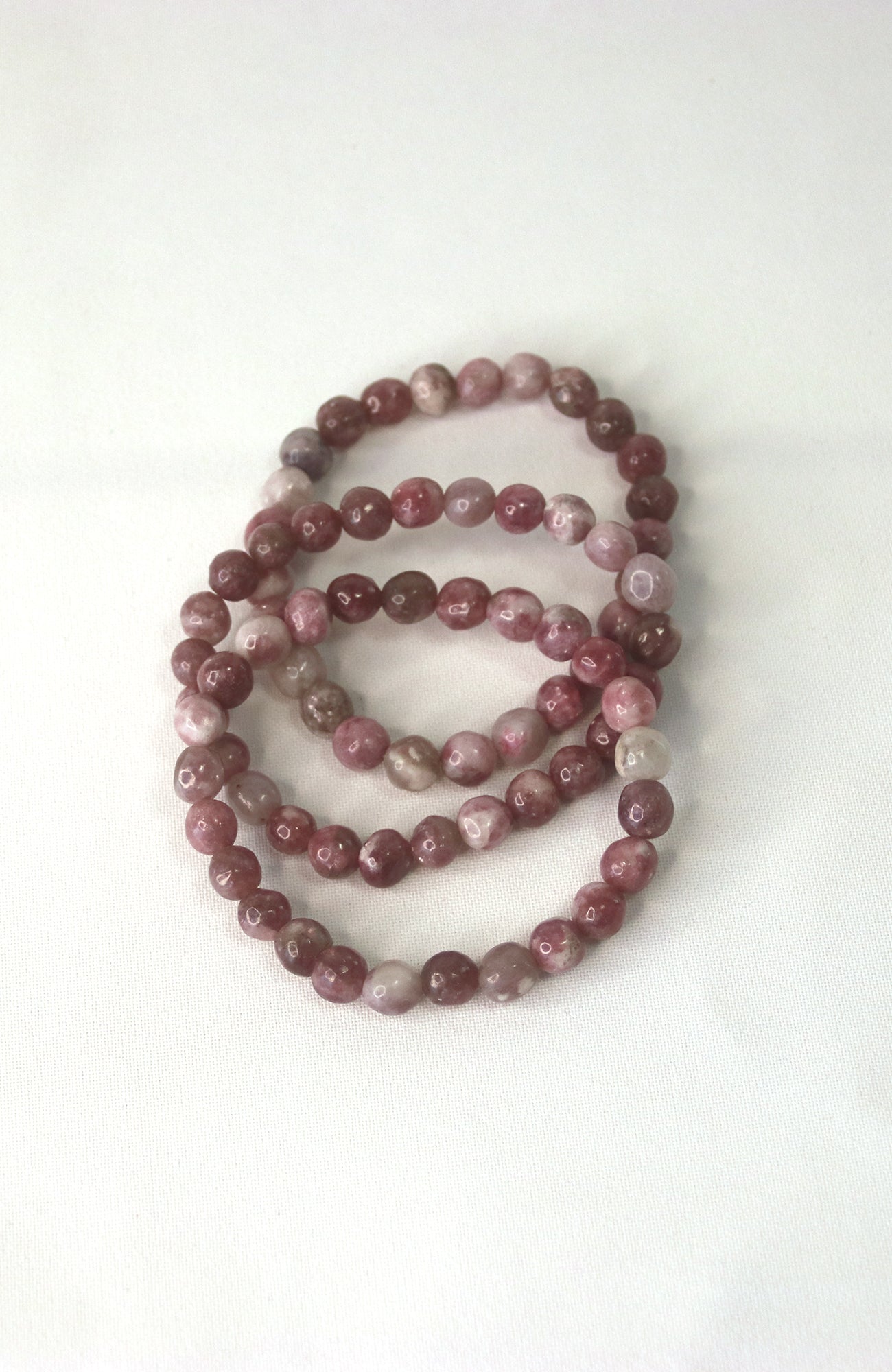 Lepidolite Nugget Bead Bracelet 053